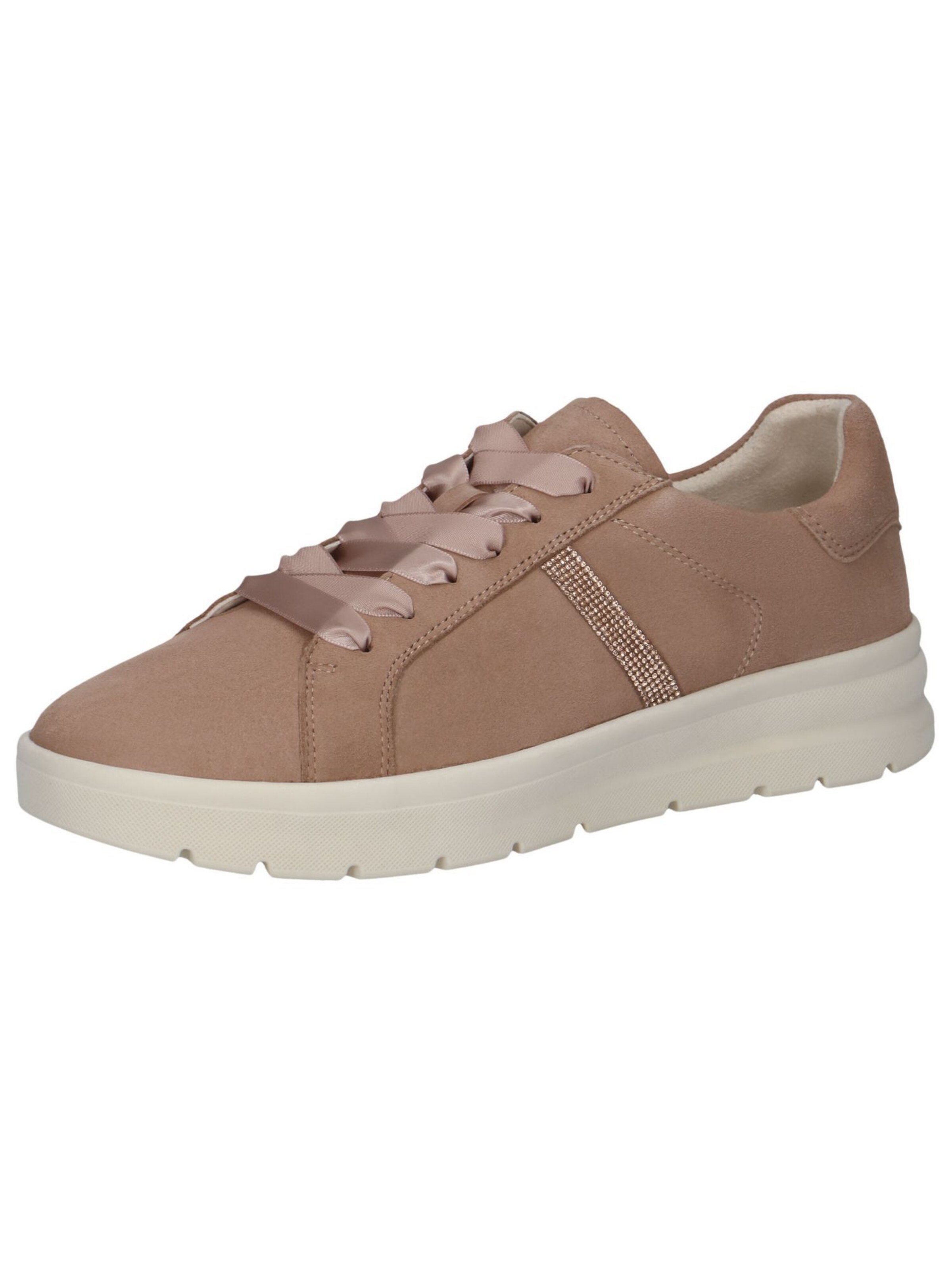 CAPRICE Athletic Lace-Up Shoes in Beige: front