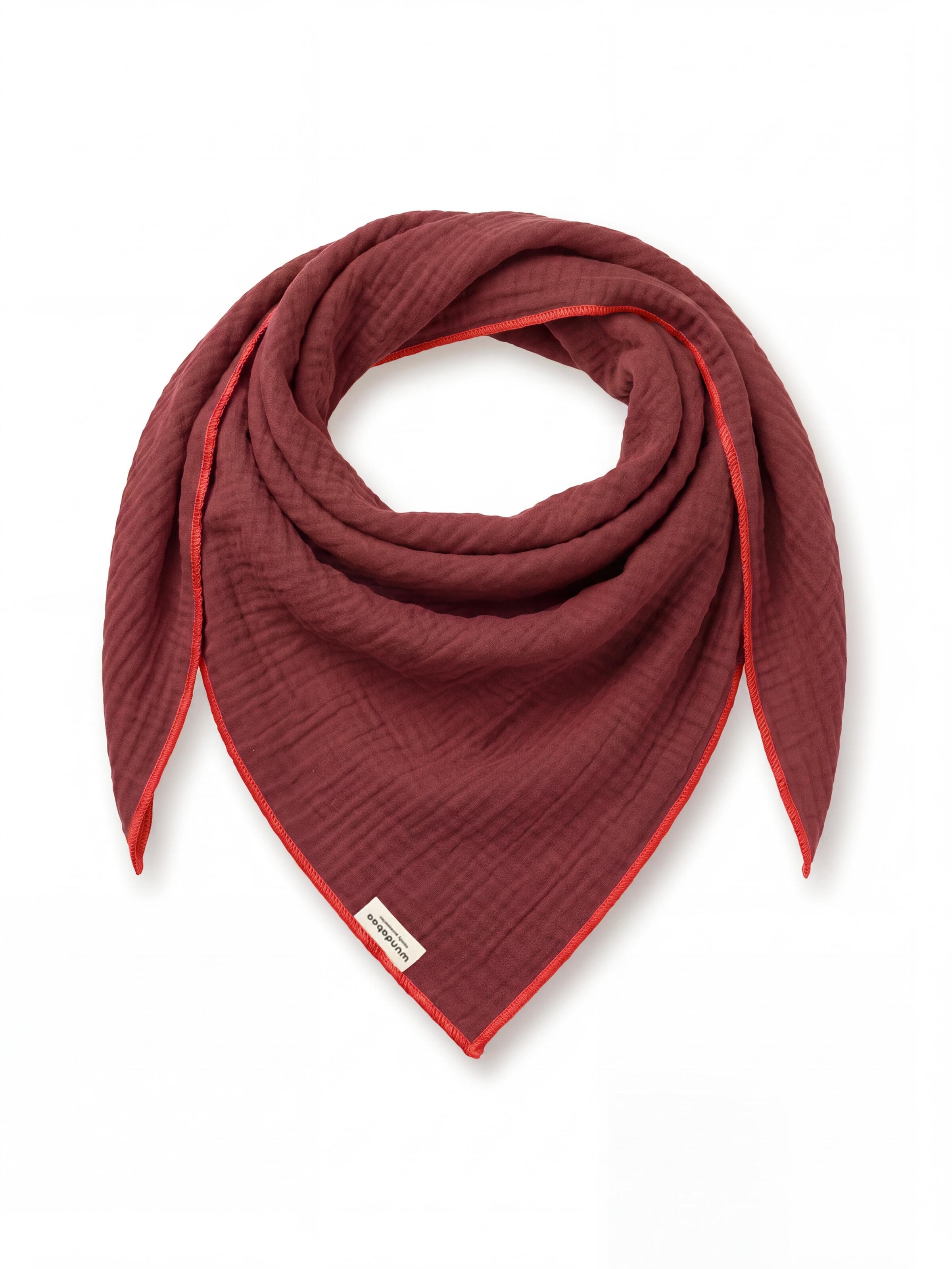 wundabaa Scarf 'mus 130x130x180' in Brown: front
