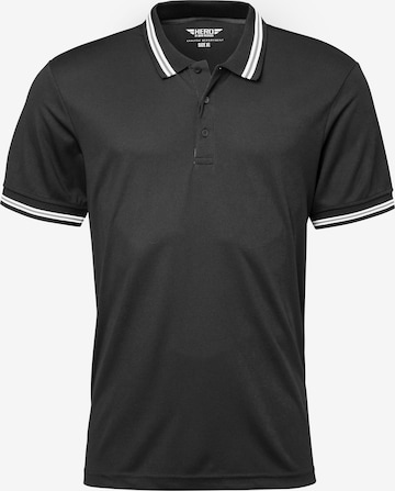 Hero Poloshirt 'PHIL' in Schwarz: Vorderseite