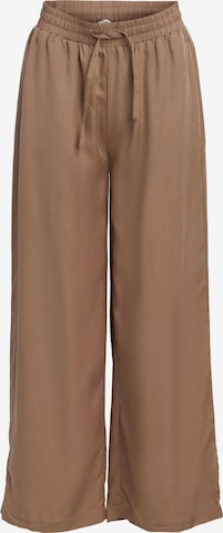 OBJECT Wide leg Pants 'TILDA' in Brown: front