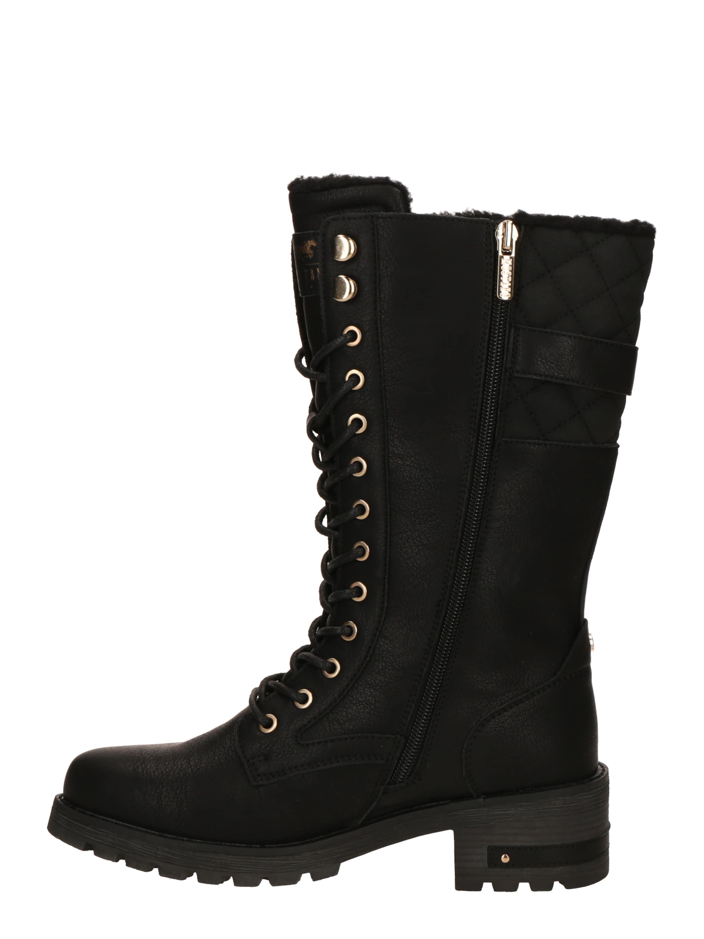 MUSTANG Μπότες με κορδόνια σε μαύρο