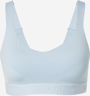 NIKE Bustier Sport bh 'INDY' in Blauw: voorkant