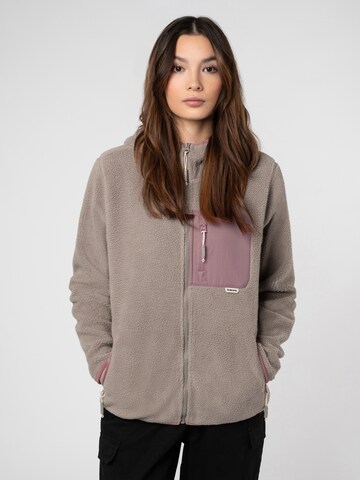 Sublevel Fleecejacke in Beige: Vorderseite