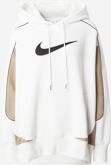 Nike Sportswear Sportisks džemperis, krāsa - smilškrāsas / melns / balts, Preces skats