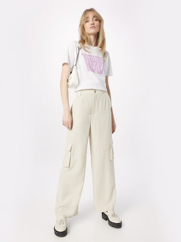 Wide Leg Pantalon cargo minus en gris