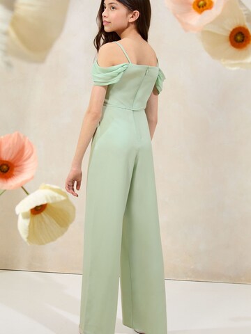 Lipsy Overall 'Bardot Occasion' in Groen