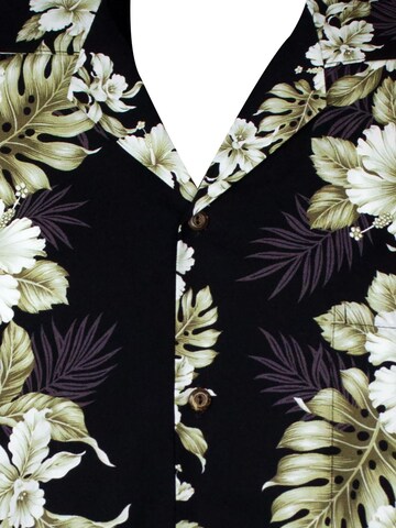 KY's Regular fit Button Up Shirt 'Batik' in Black
