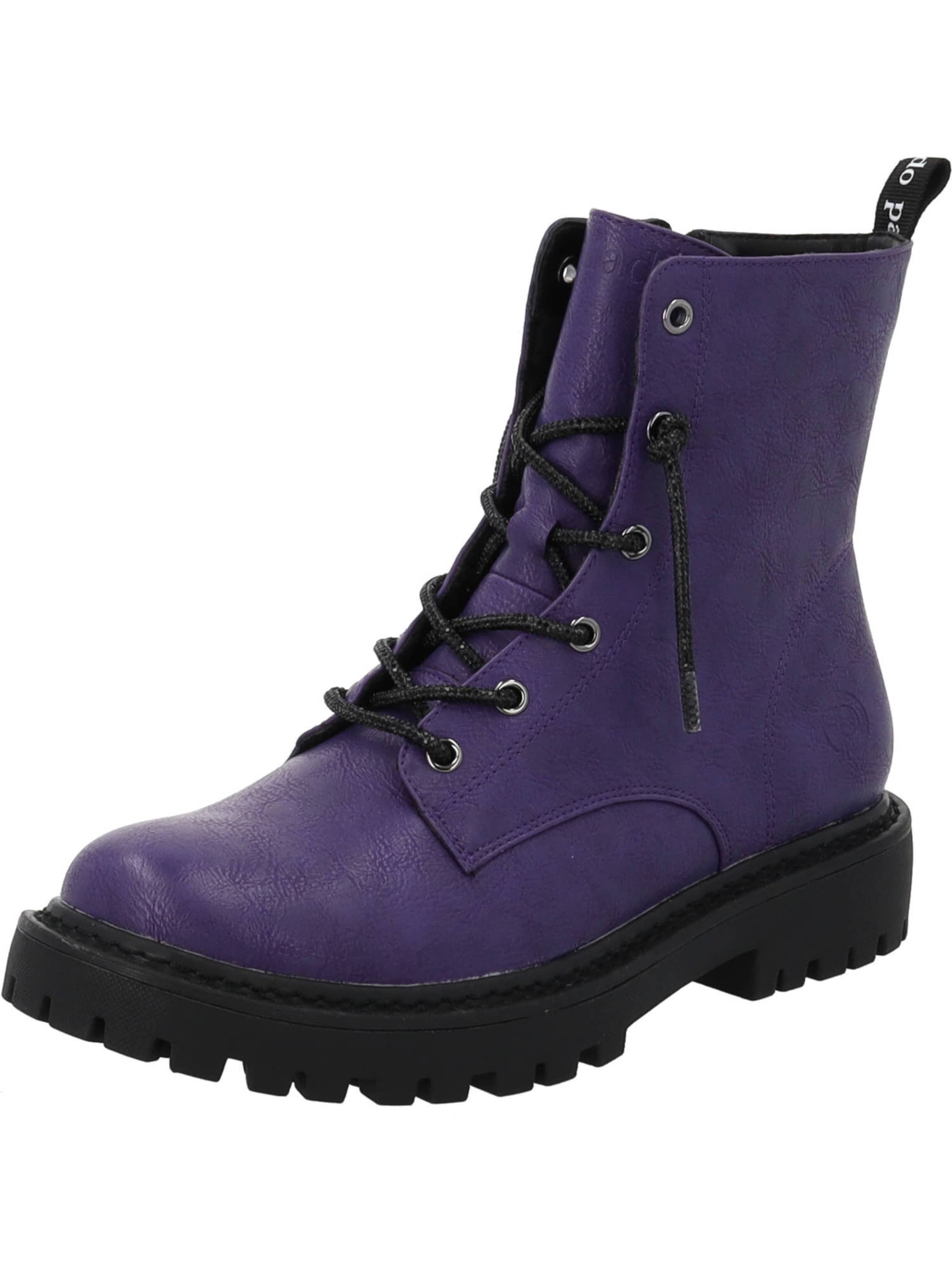 Palado Lace-up bootie 'Sideros Spark' in Purple: front