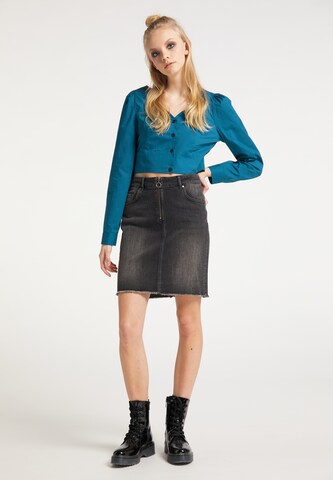 Petrol Industries Bluse in Blau