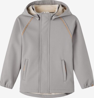 Lil ' Atelier Kids Between-season jacket 'Alfa' in Grey: front
