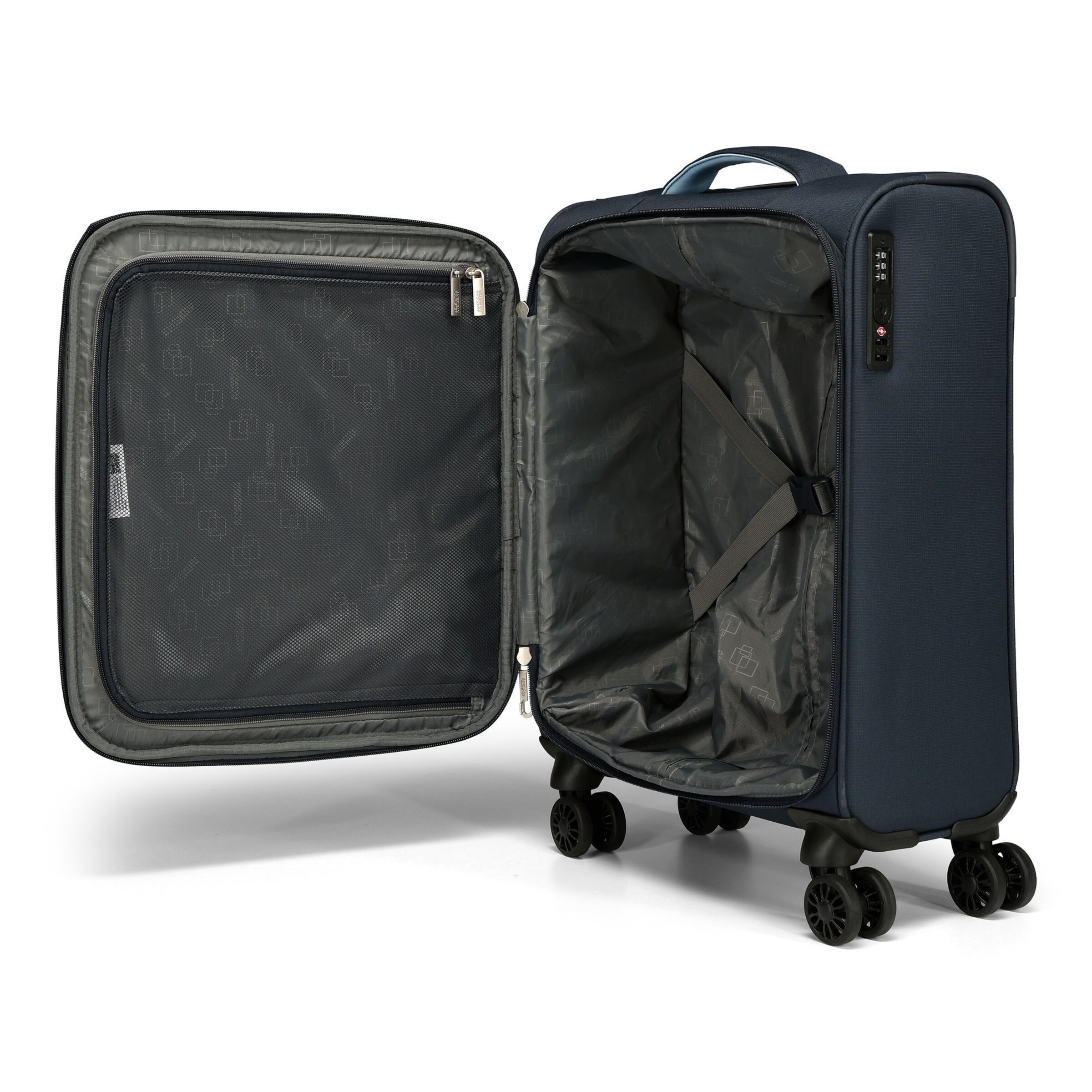 American Tourister Trolley in Blauw