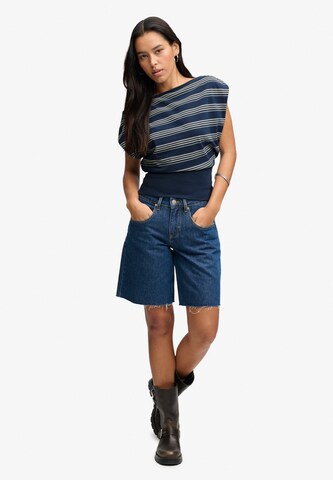 Haut 'Bardot' Superdry & Co en bleu