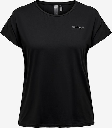 Only Play Curvy - Camiseta funcional 'Aubree' en negro: frente
