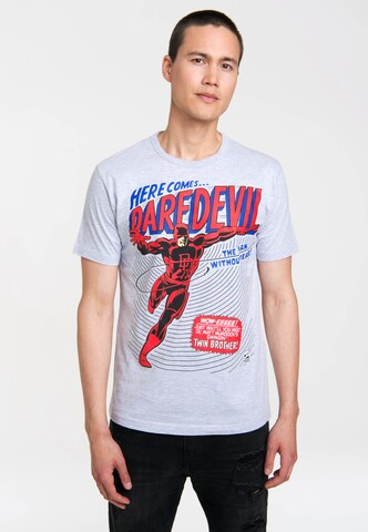 LOGOSHIRT T-Shirt 'Daredevil' in Grau: predná strana