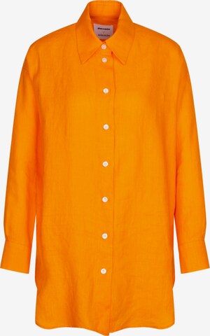 SEIDENSTICKER Blouse 'Schwarze Rose' in Oranje: voorkant