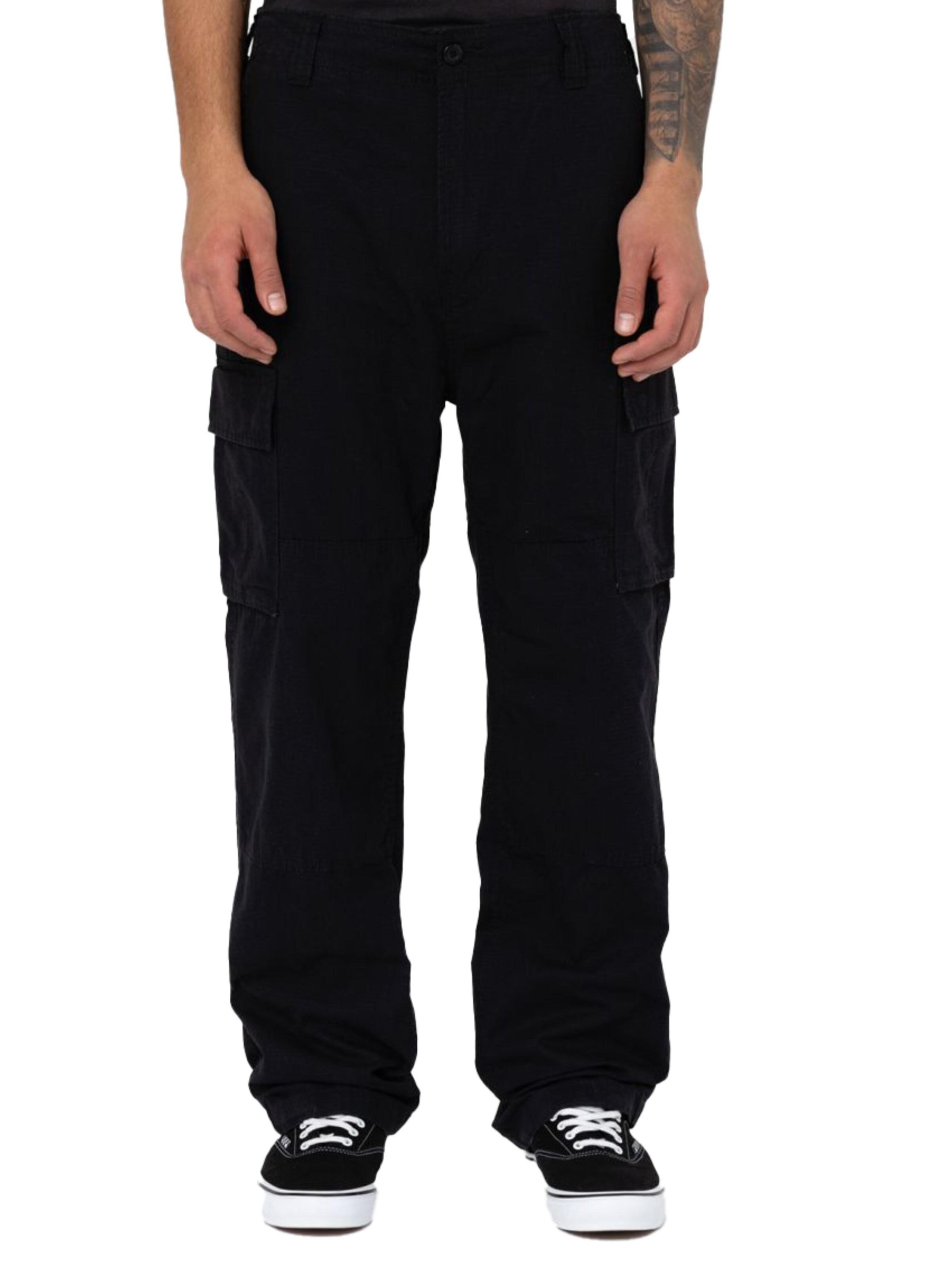 DICKIES Regular Pants 'Eagle Bend' in Black: front