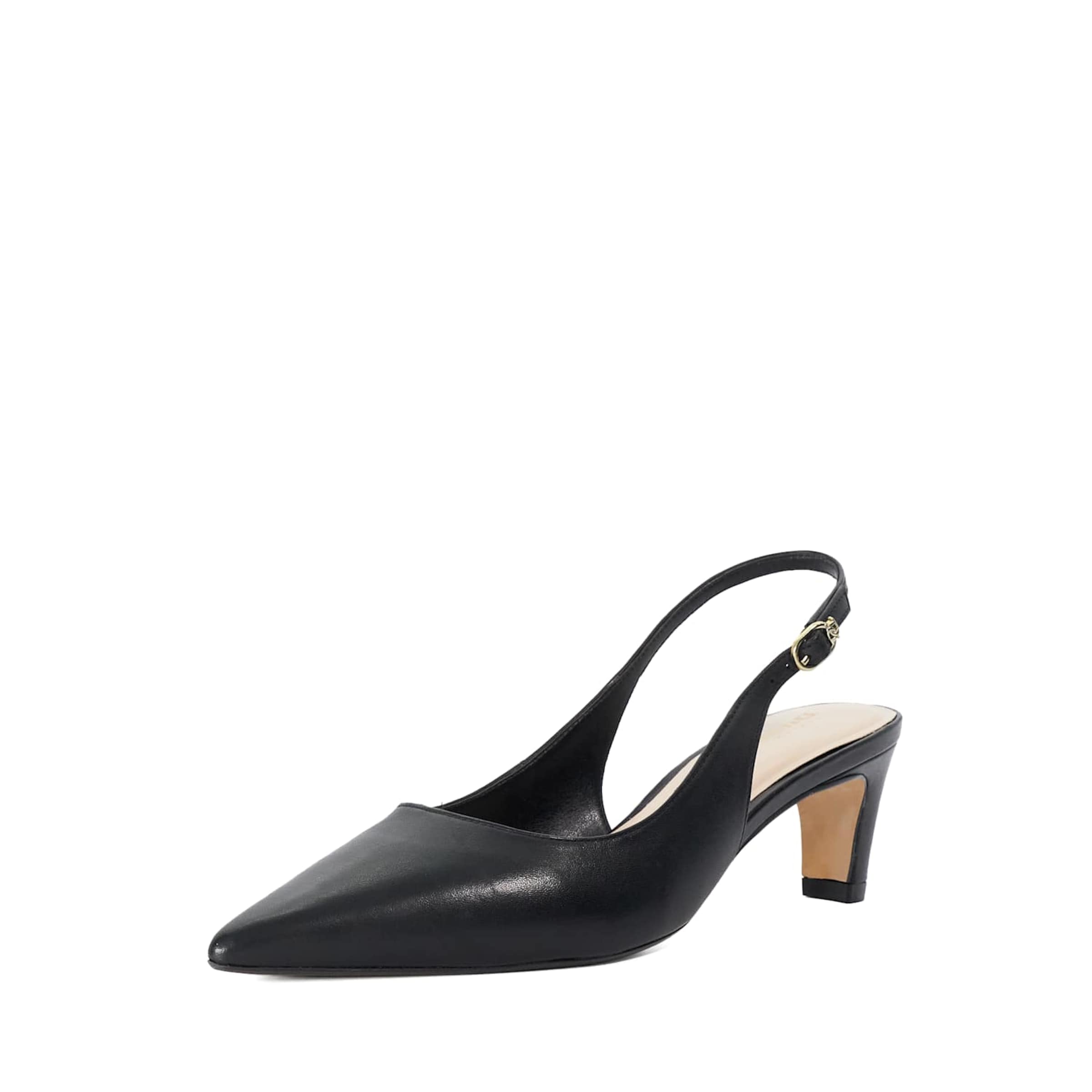 Escarpins à bride arrière Dune LONDON en noir : devant