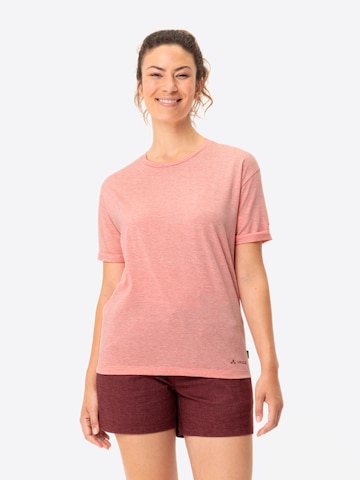 VAUDE Funktionsshirt 'W Mineo Striped T' in Pink: predná strana