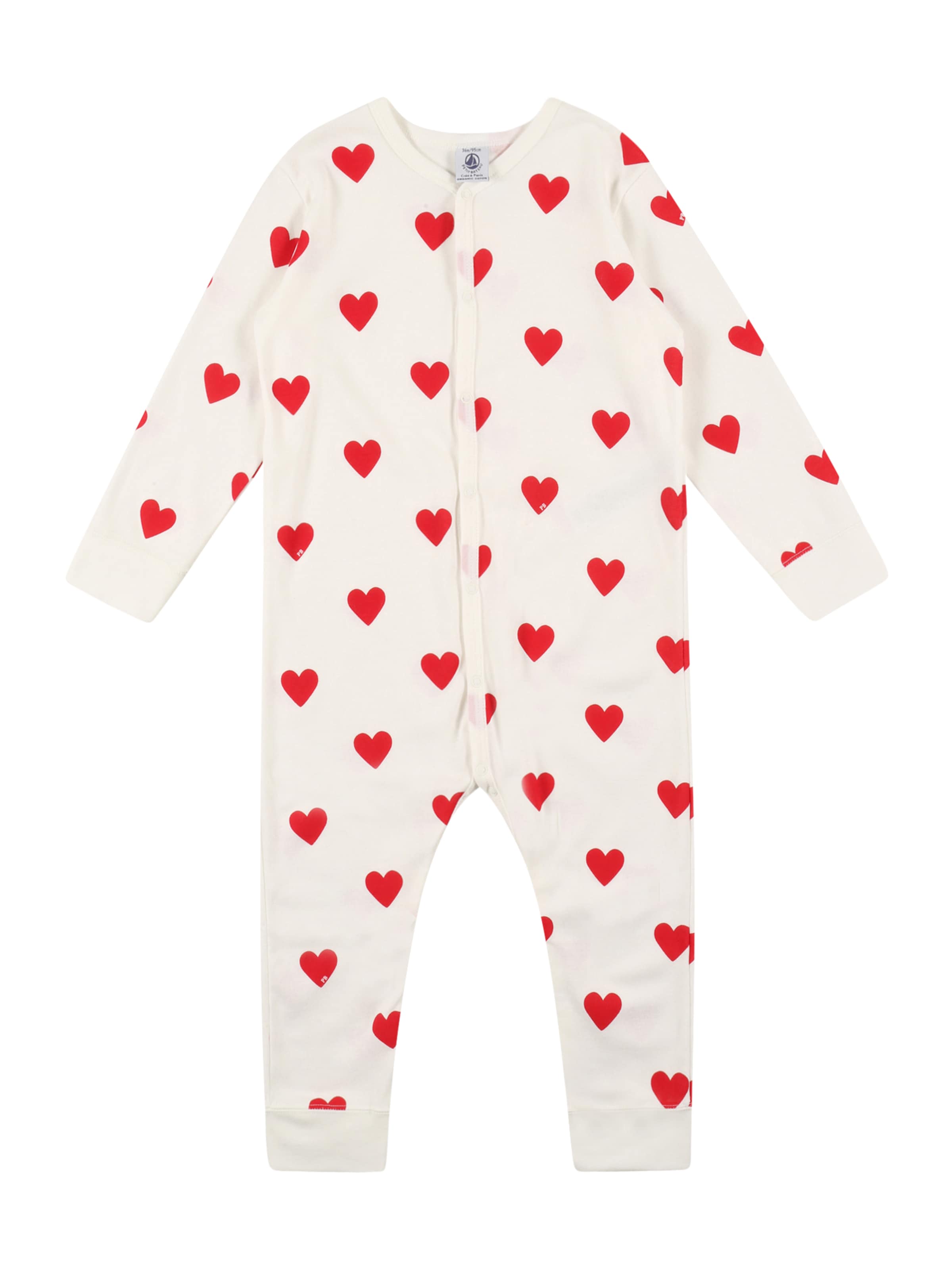 PETIT BATEAU Overall 'Dors' värissä valkoinen: etupuoli