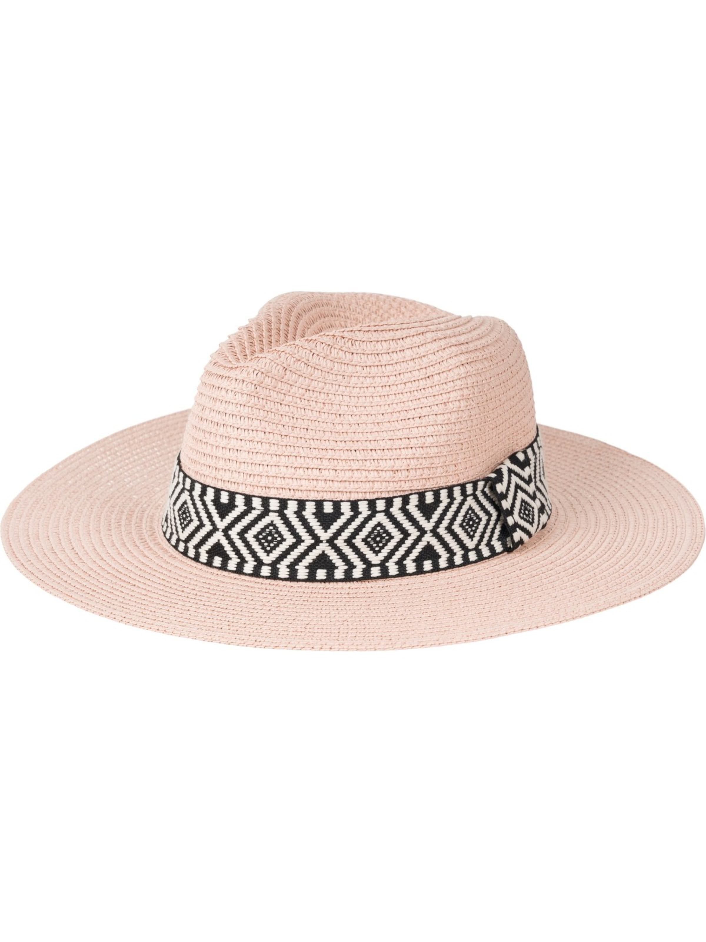 styleBREAKER Hut 'Panama Strohhut Hutband Azteken Muster'‌‌‌‌‌ in Pink
