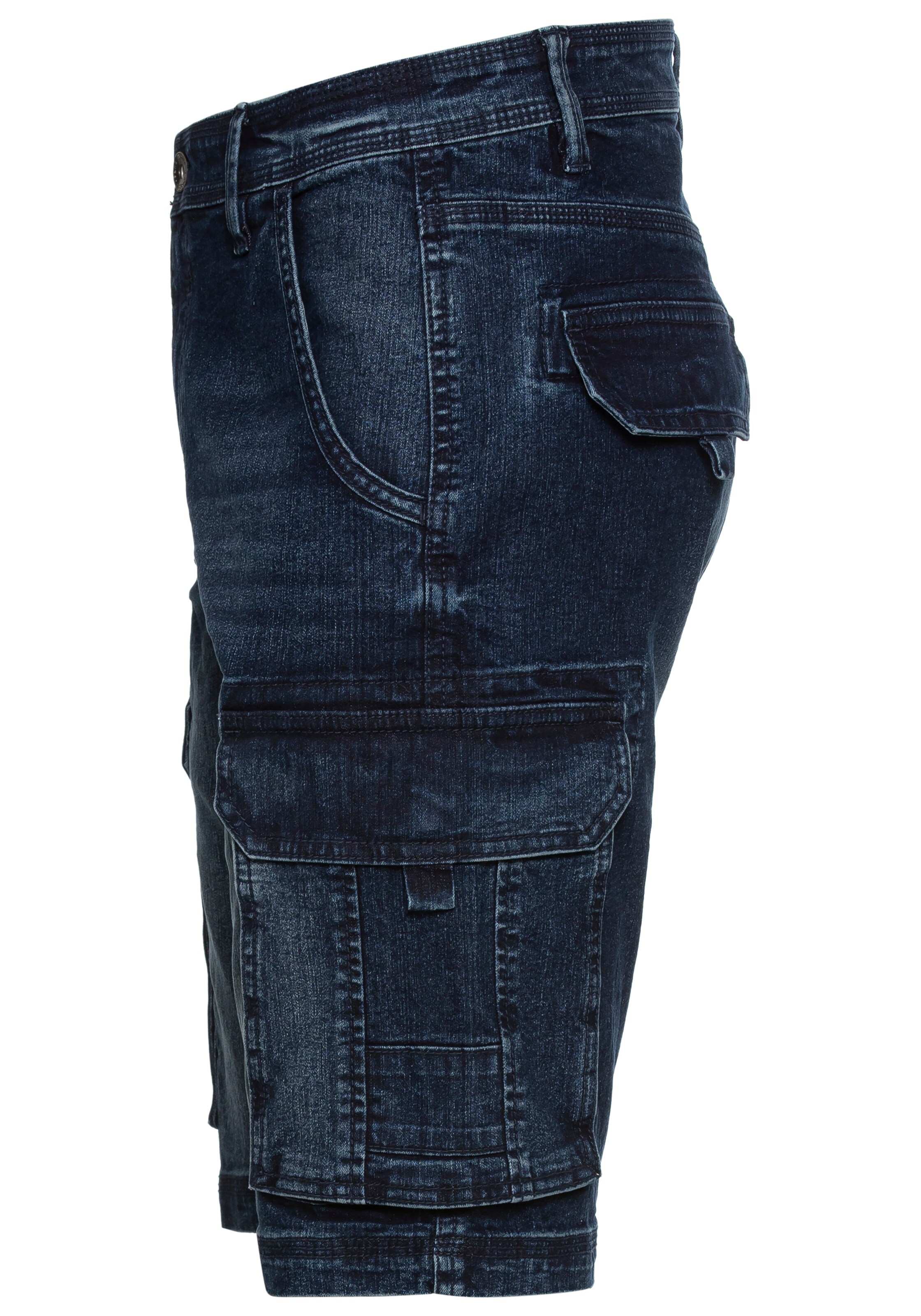 H.I.S Regular Cargohose in Blau