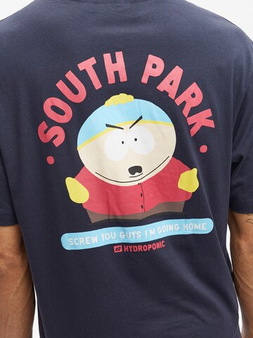 hydroponic - Camiseta 'Hydroponic x South Park Regular-Fit Cartman Graphic T-Shirt' en azul