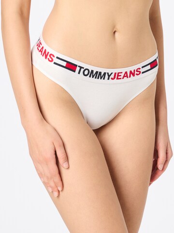 Tommy Jeans Slip in Wit: voorkant