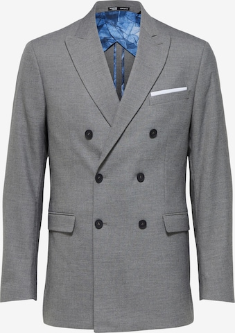 Coupe slim Veste de costume 'Daxlogan' SELECTED HOMME en gris : devant