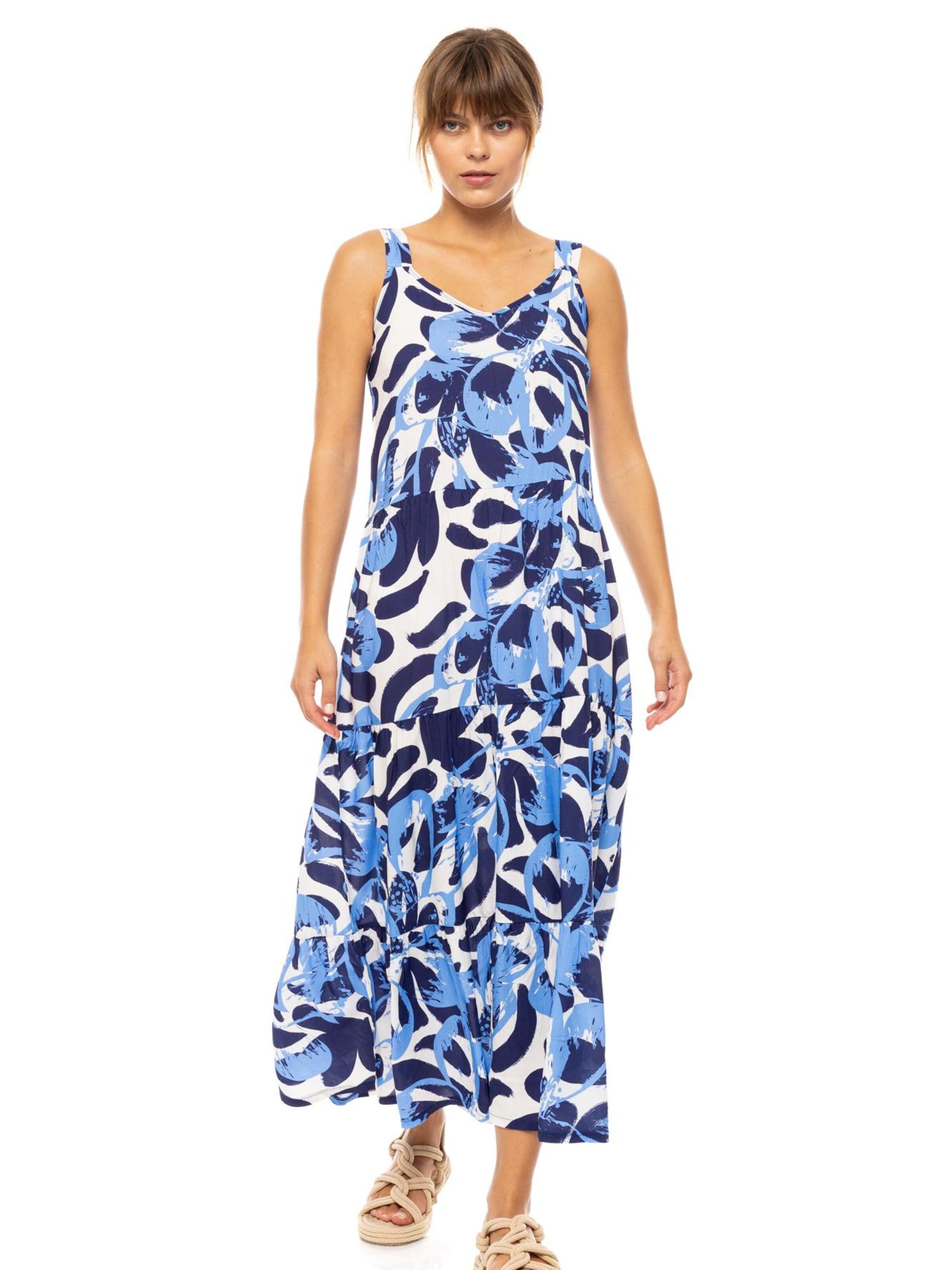 Abito estivo 'ABSTRACT' di Pink Label in blu: frontale