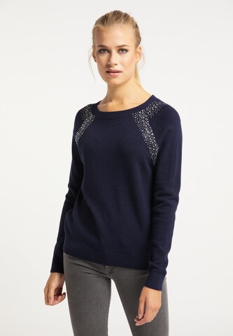 usha BLUE LABEL Sweater in Blue: front