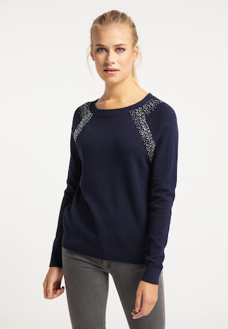 usha BLUE LABEL Sweater in Blue: front