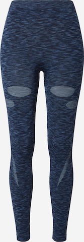 ENDURANCE Skinny Workout Pants ' Battipaglia' in Blue: front