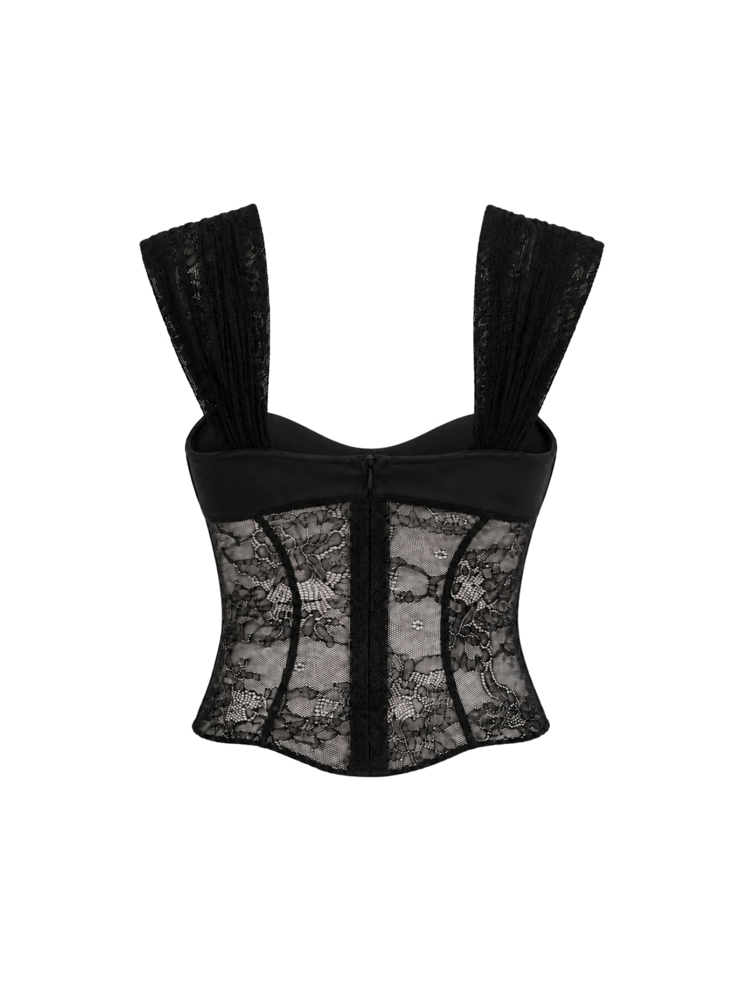 OW Collection Top ' VILDA ' in Zwart