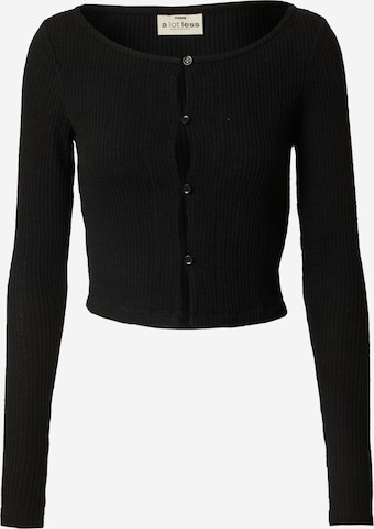 A LOT LESS قميص 'Ronja' بلون أسود: الأمام
