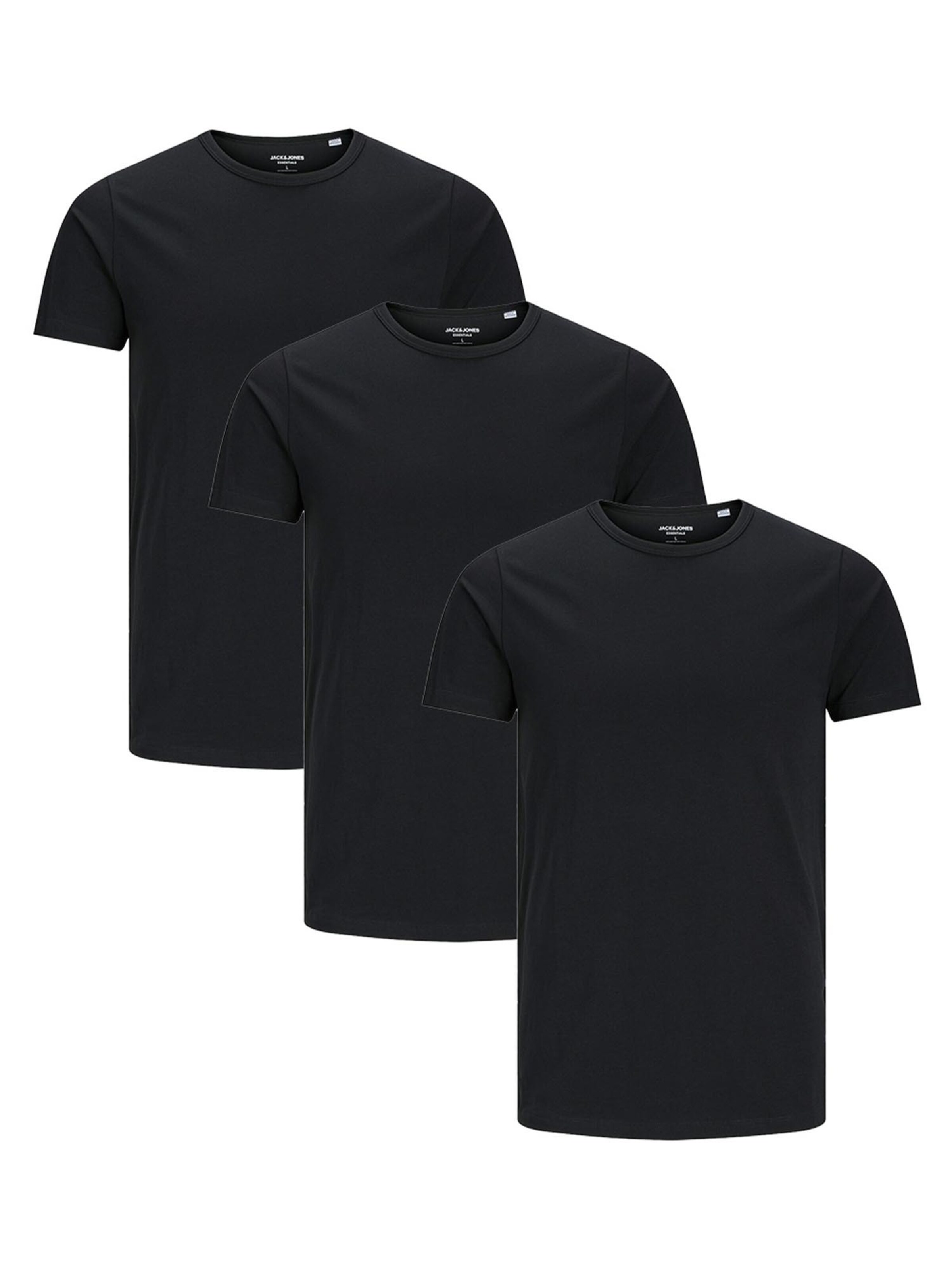 JACK & JONES Shirt 'Basic' in Black: front
