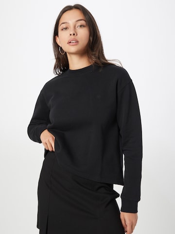Rotholz Sweatshirt in Zwart: voorkant