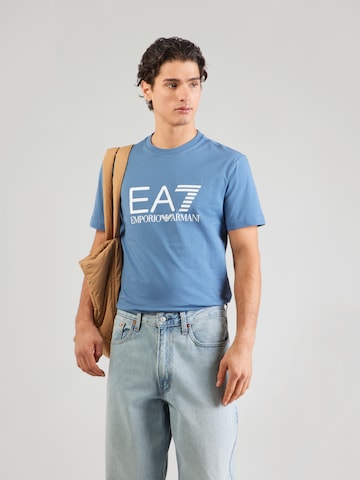 EA7 Emporio Armani Särk, värv sinine: eest vaates