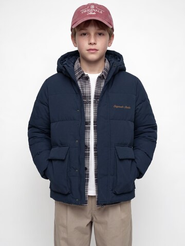 Jack & Jones Junior Winter Jacket 'JORNORREBRO' in Blue: front