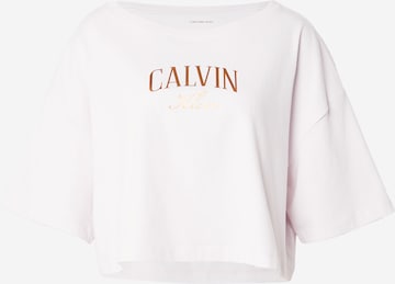 Calvin Klein Jeans Футболка в Ярко-розовый: спереди
