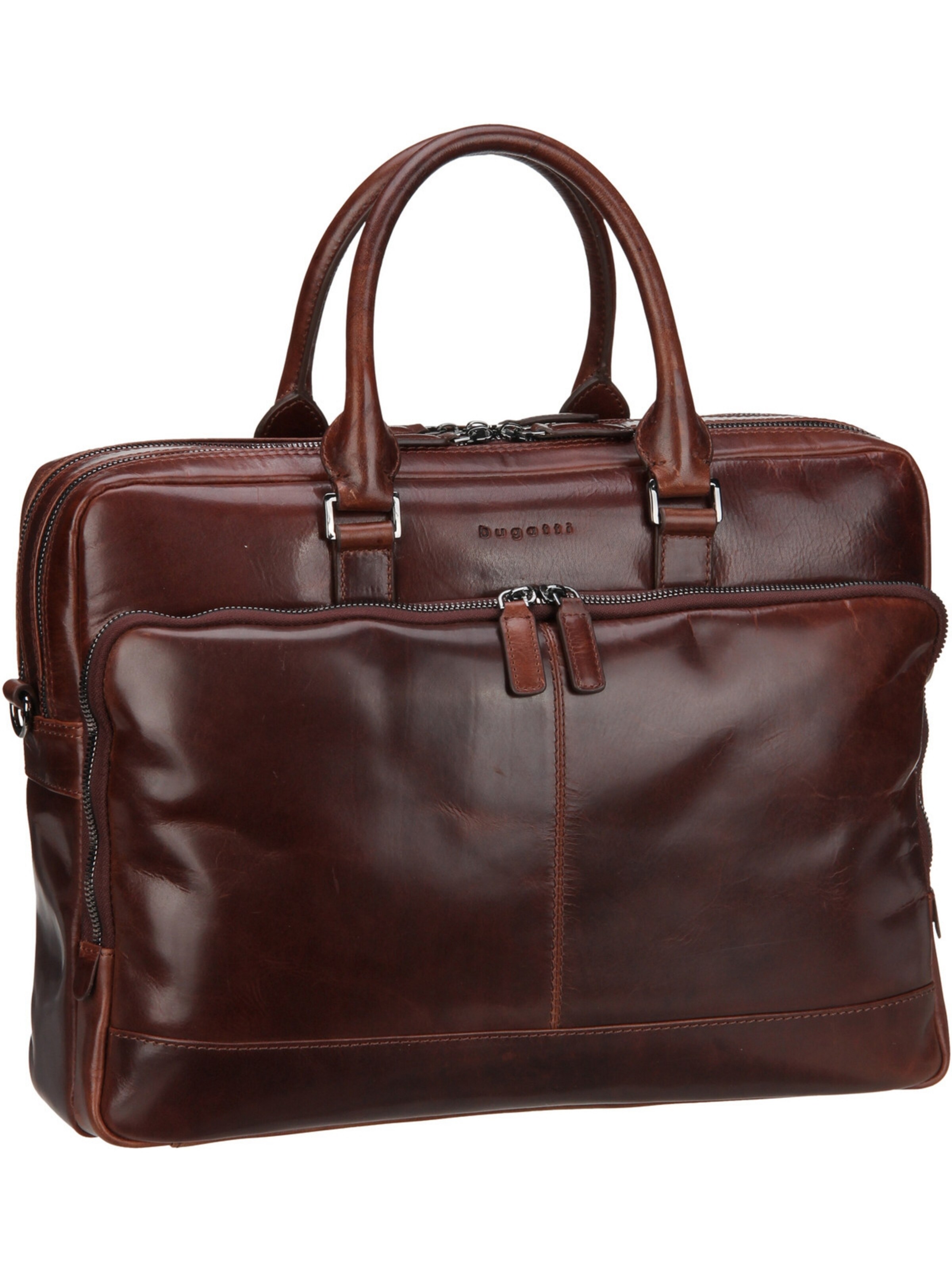Borsa portadocumenti 'Romano' di bugatti in marrone: frontale