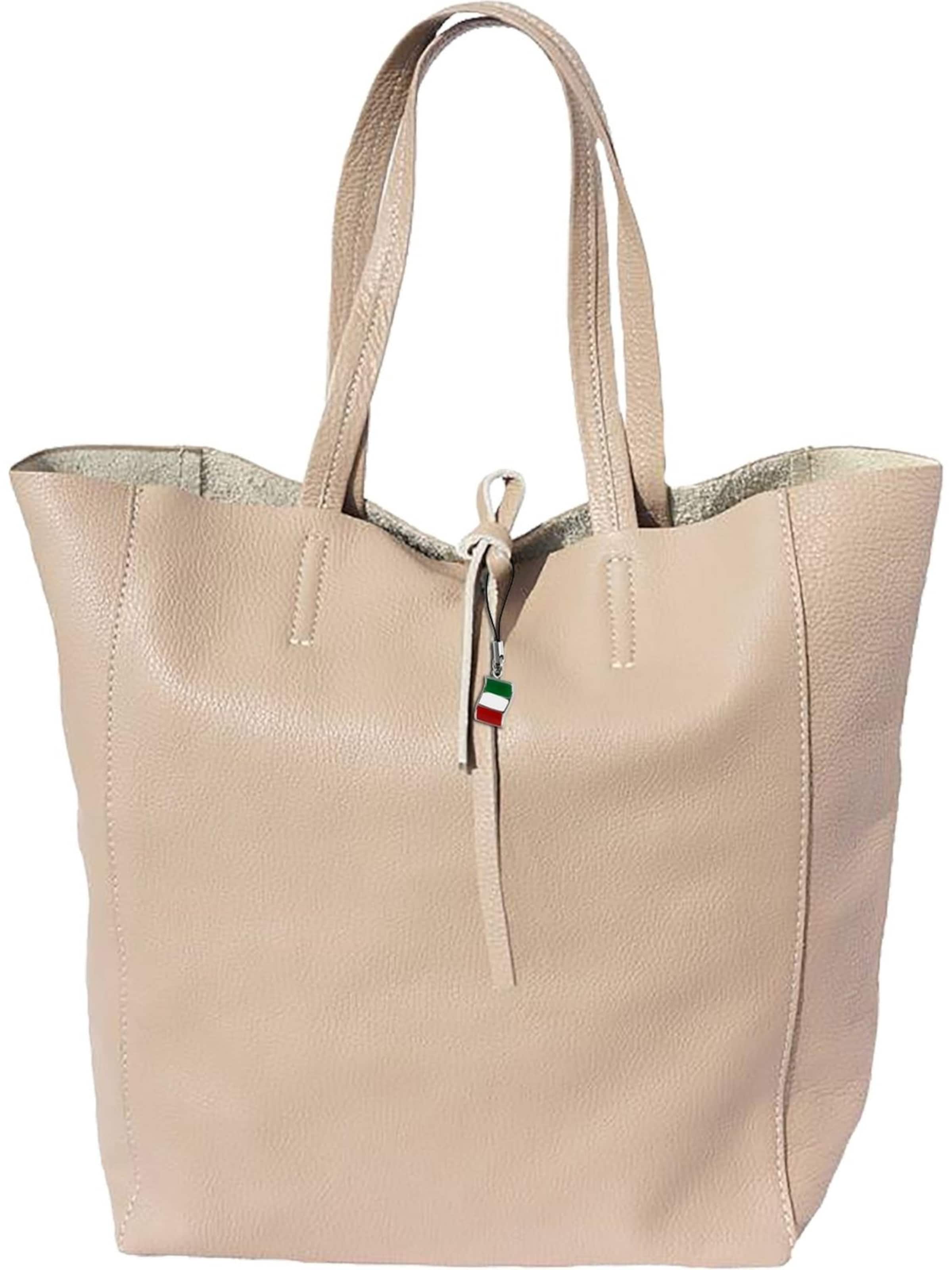 Florence Shoulder Bag in Beige: front