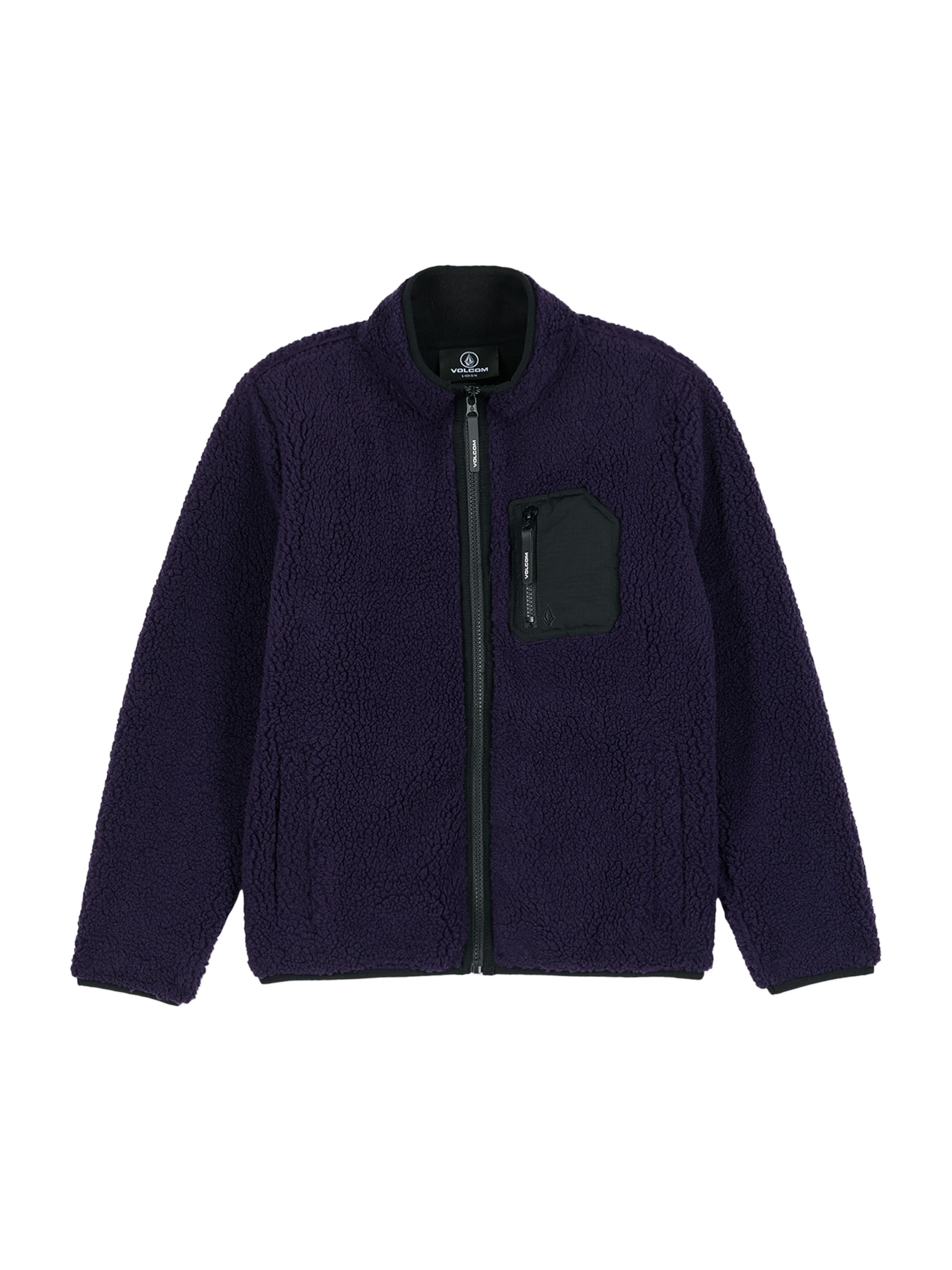 Veste en polaire 'Muzzer Fuzzar' Volcom en violet : devant