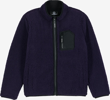 Volcom Fleece jas 'Muzzer Fuzzar' in Lila: voorkant