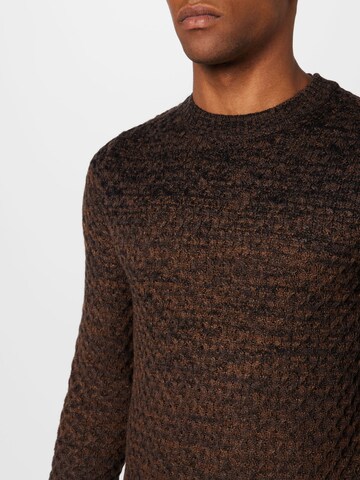 JACK & JONES Sweater in Brown