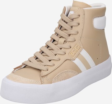 Polo Ralph Lauren - Zapatillas deportivas altas en beige: frente