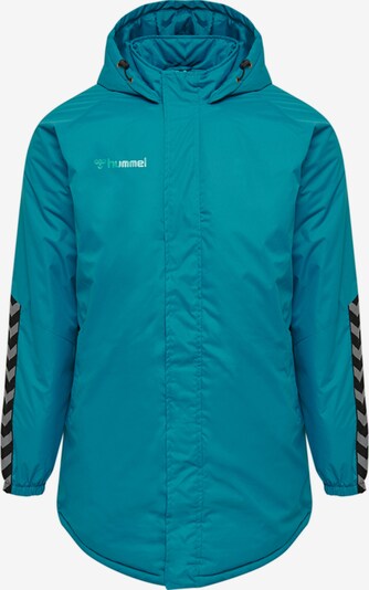 Hummel Sportjacke in blau / grau / schwarz / weiß, Produktansicht