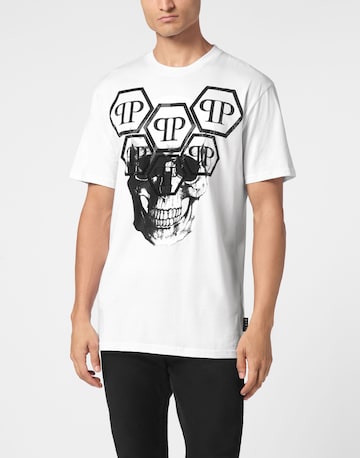 Philipp Plein - Camiseta 'Skull' en blanco