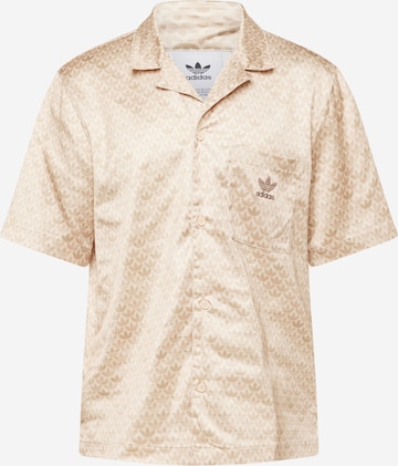 ADIDAS ORIGINALS Comfort fit Koszula w kolorze beżowy: przód