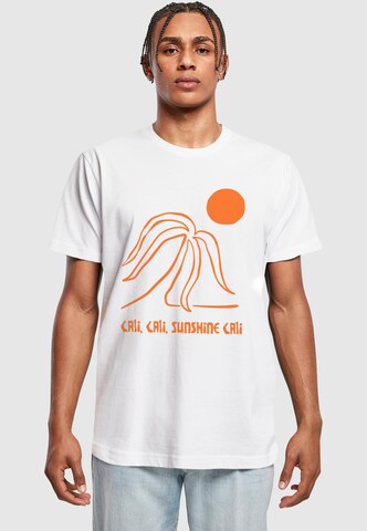 Mister Tee Shirt 'Sunshine Cali' in White: front