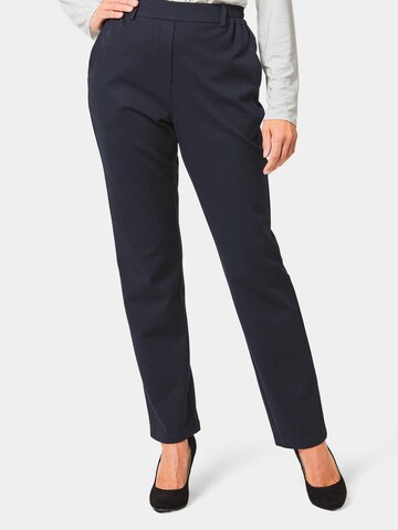 Goldner Regular Pants 'MARTHA' in Blue: front